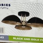 Rustica Black&Gold 3Light