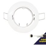 White 220V Tilt Downlight With 74mm cut out