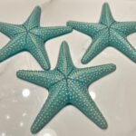 Ceramic Starfish turquoise 25cm