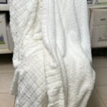 Checked FF blanket 200*230 White