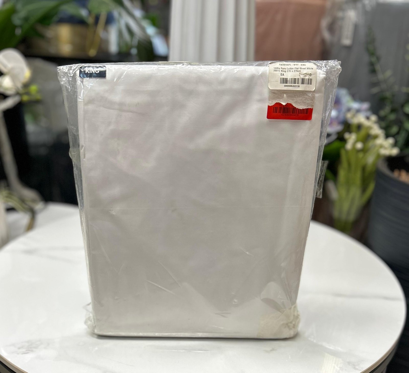 WhatsApp Image 2026-04-28 at 11.17.14 (5) Flat sheet egyptian collection 270*270cm White King Size – Image 1