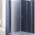 CrystalTech Elbe Chrome Flat Frame Quadrant Shower Enclosure - CTG4012 - 885 x 885 x 2000mm