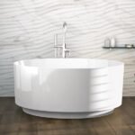 Trevi Ojo Round Freestanding Bath - 1155 x 1155 x 480mm