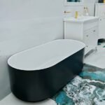 Trevi Chena Two Tone Oval Freestanding Bath