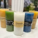 Candle Fragranced  55Hr burn time Citronella/Bergamot/Lemongrass/Ocean/Lemon