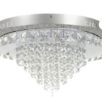 Ceiling Light Star 24W Chrome LED  with Crystal and Glass
