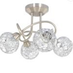 Ceiling Sinclair Satin 4Lt Nickel finish